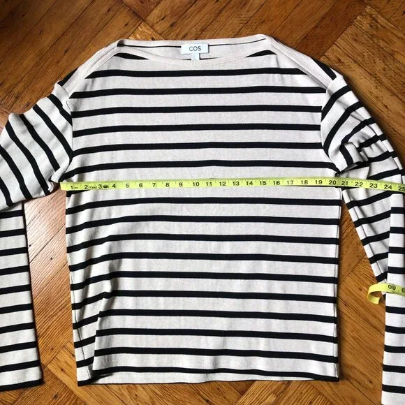 COS Striped Boat-Neck Knit Top - NWOT - Picture 8 of 9